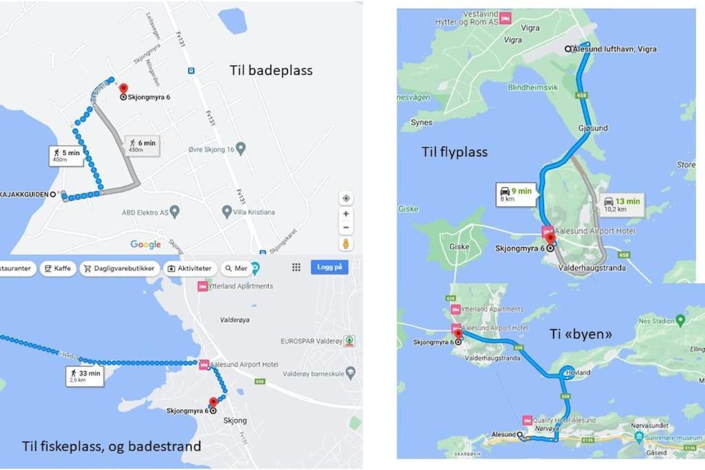 Leilighet I Enebolig Pa Valderoya Ved Alesund Ytterland Zewnętrze zdjęcie